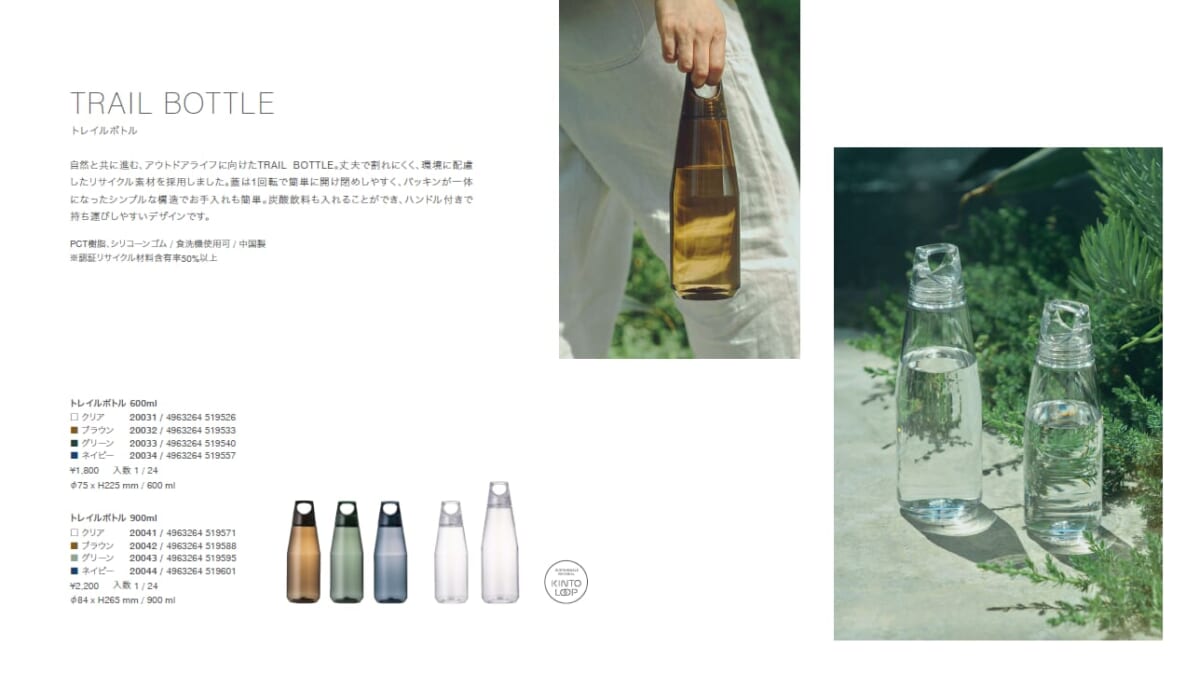 KINTOさんoctober 2025カタログアップ　TRAIL BOTTLEシリーズ