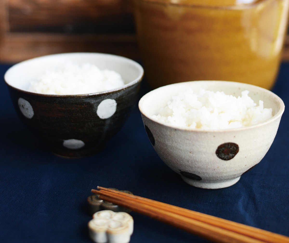 おすすめシリーズ　～水玉シリーズお茶碗～